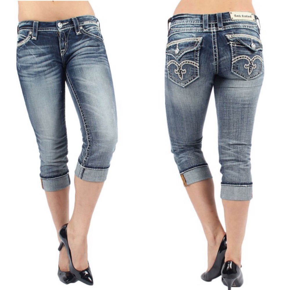 ROCK REVIVAL BLINGY CAPRIS | 28